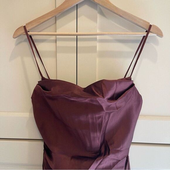 House of CB Burgundy Midi Dress - Picture 3 of 9